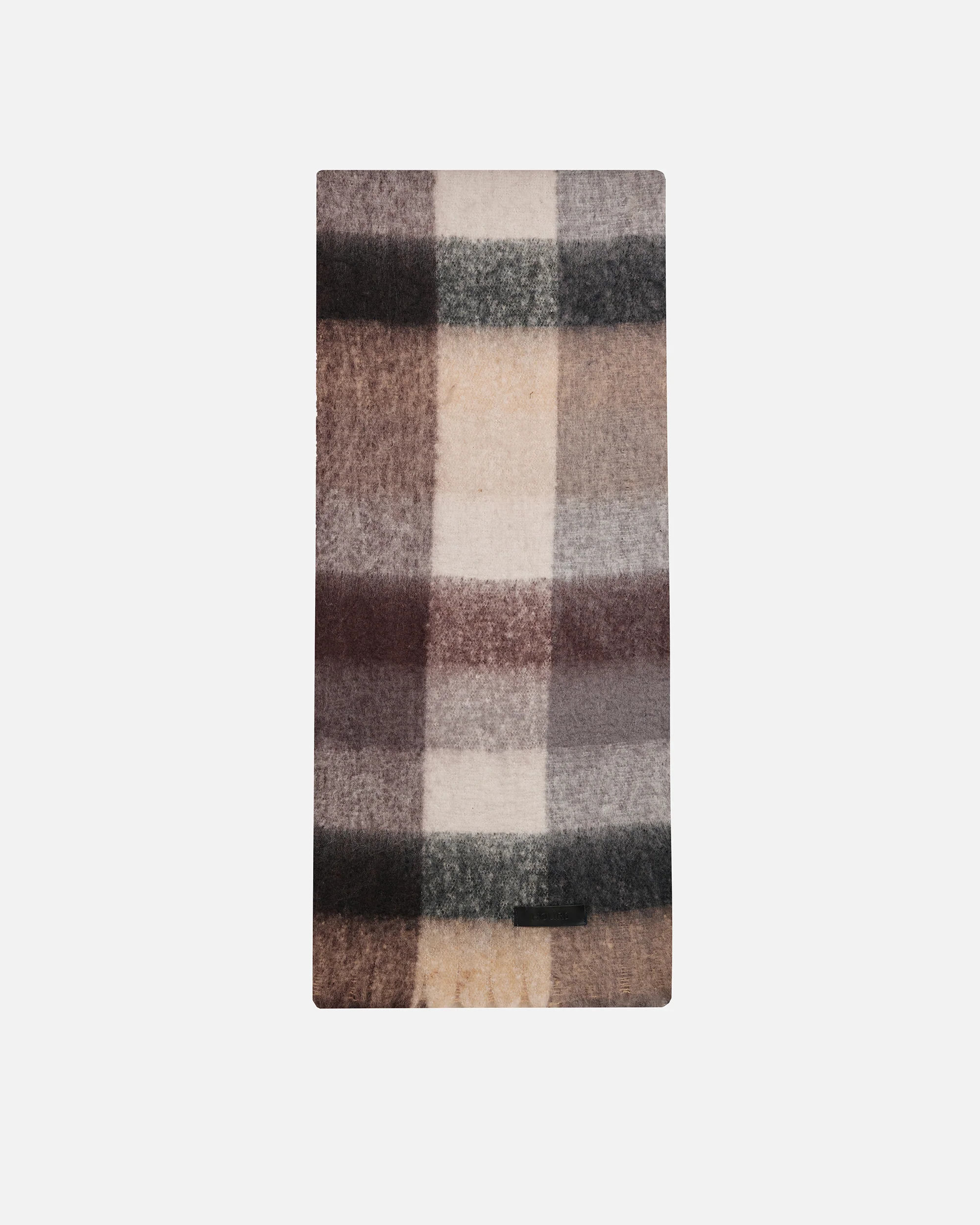 Oversized Scarf - Burgundy/Grey