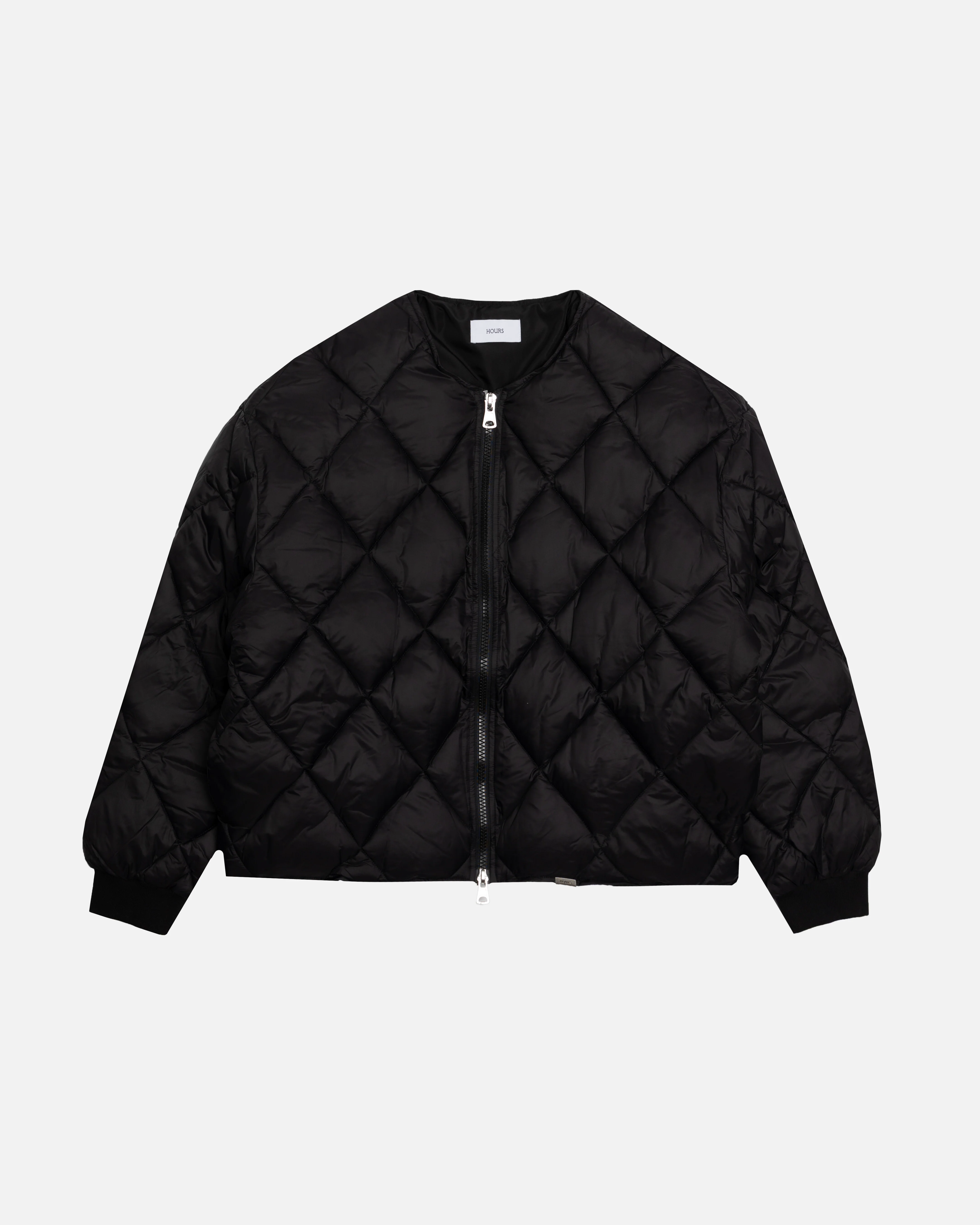 Quilted Puffer Jacket - Black