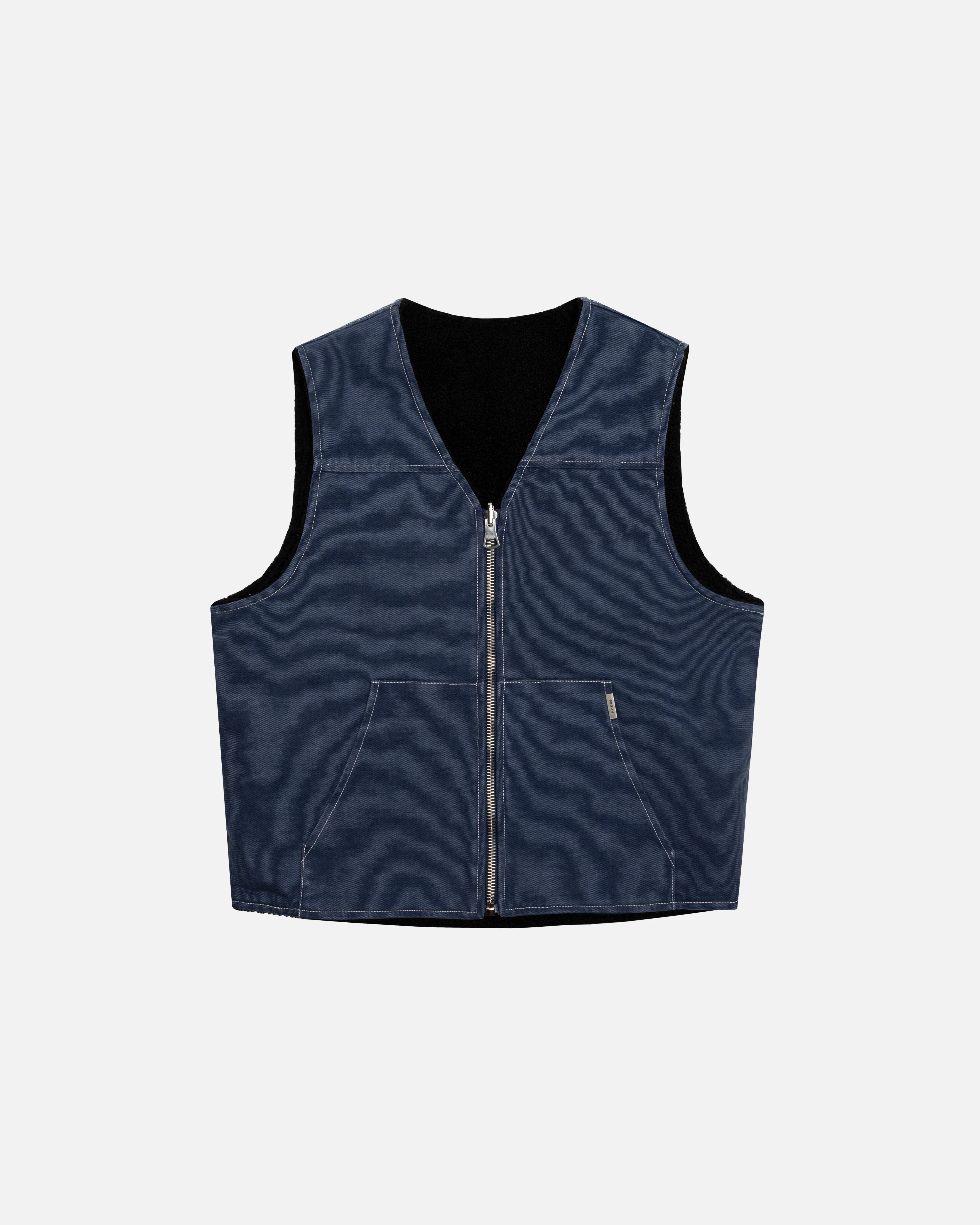 Reversible Workwear Vest - Washed Blue