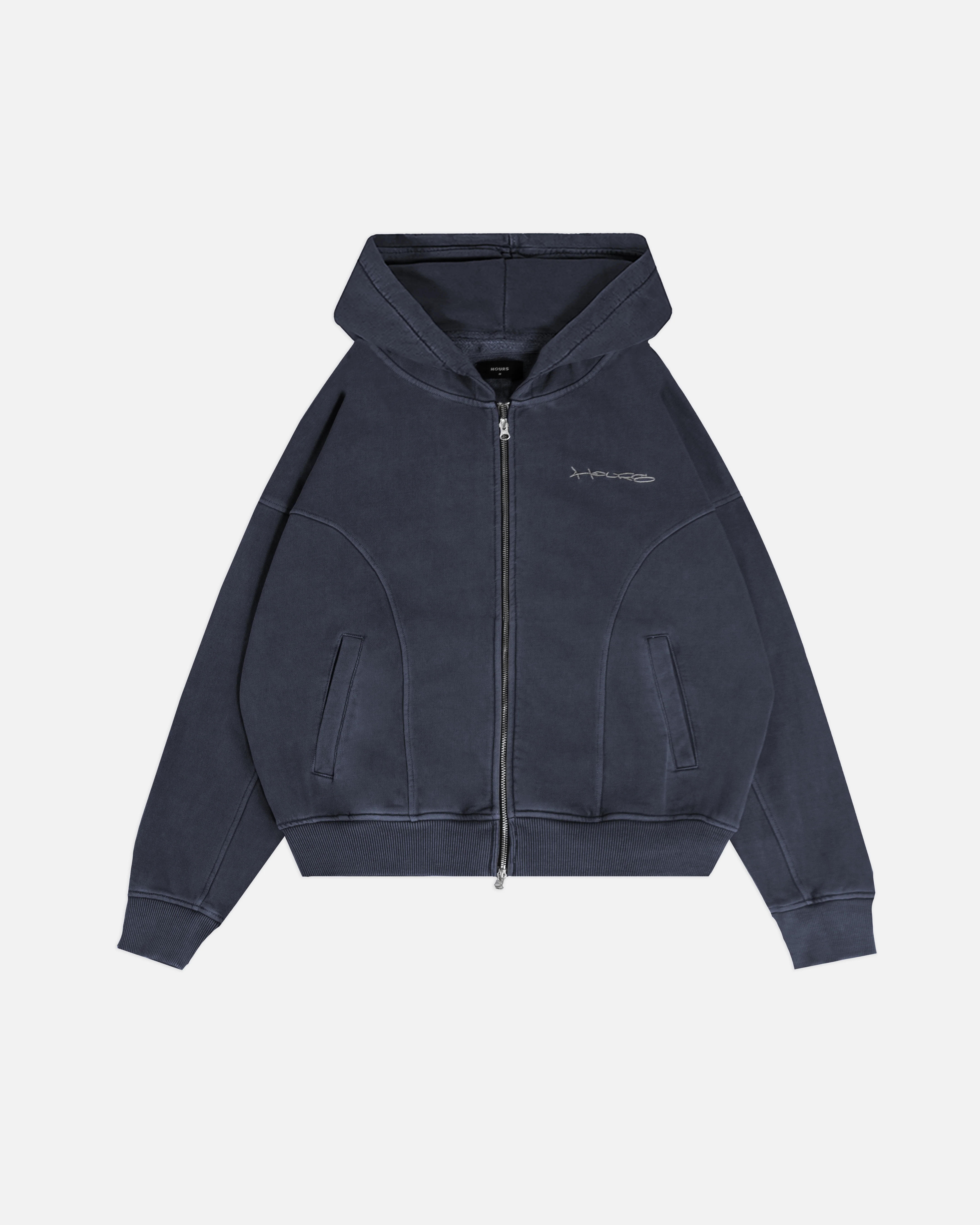 1221-signature-zip-hoodie-vintage-navy-1.webp Signature Zip Hoodie - Vintage Navy