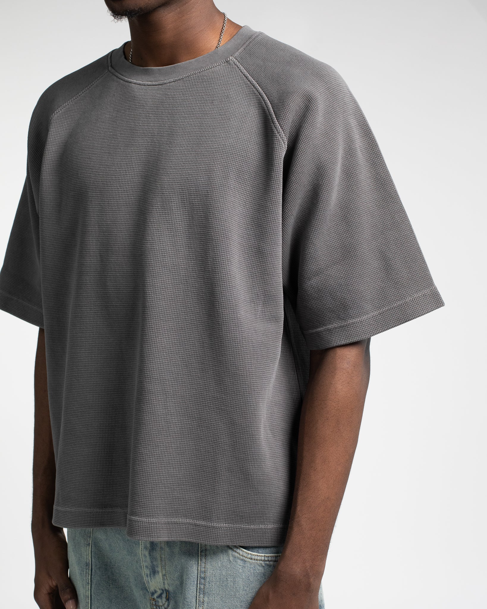 1242-thermal-boxy-t-shirt-vintage-grey-3.jpg Thermal Boxy T-Shirt - Vintage Grey