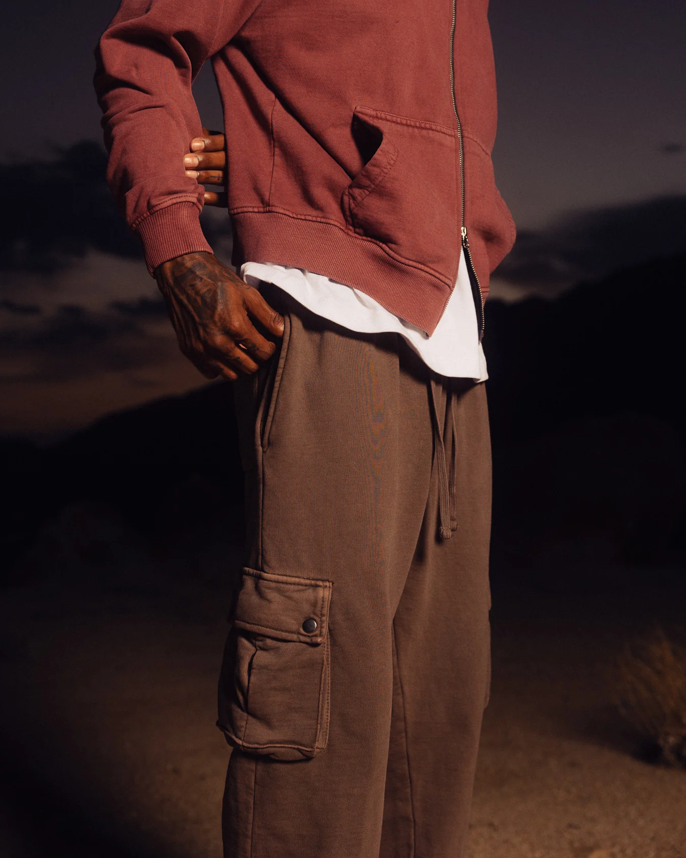 1353-cargo-sweatpants-vintage-brown-6.webp Cargo Sweatpants - Vintage Brown