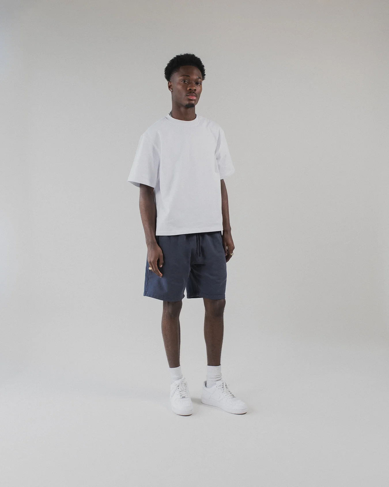 Cotton Shorts - Vintage Navy