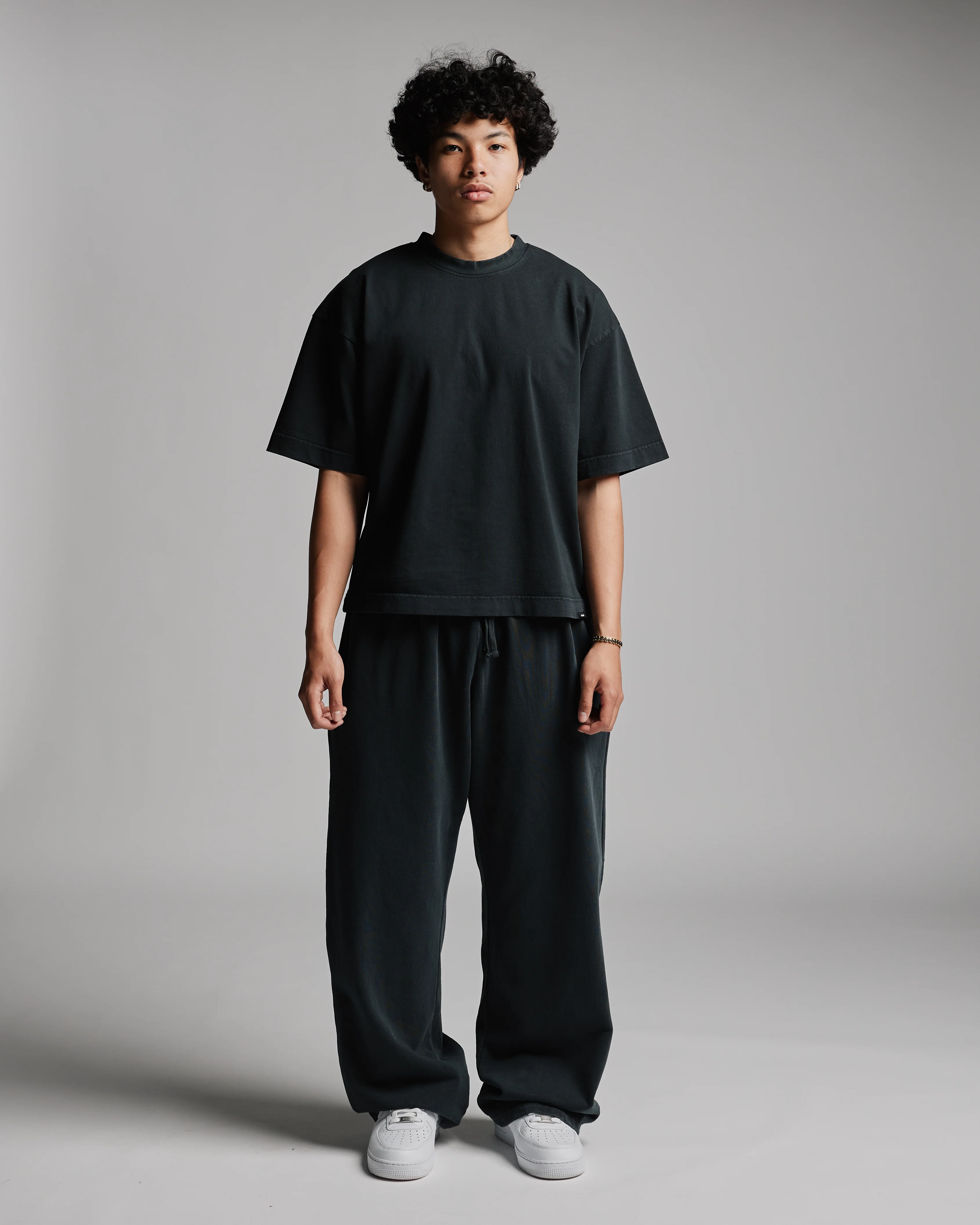 Cropped T-Shirt - Vintage Black