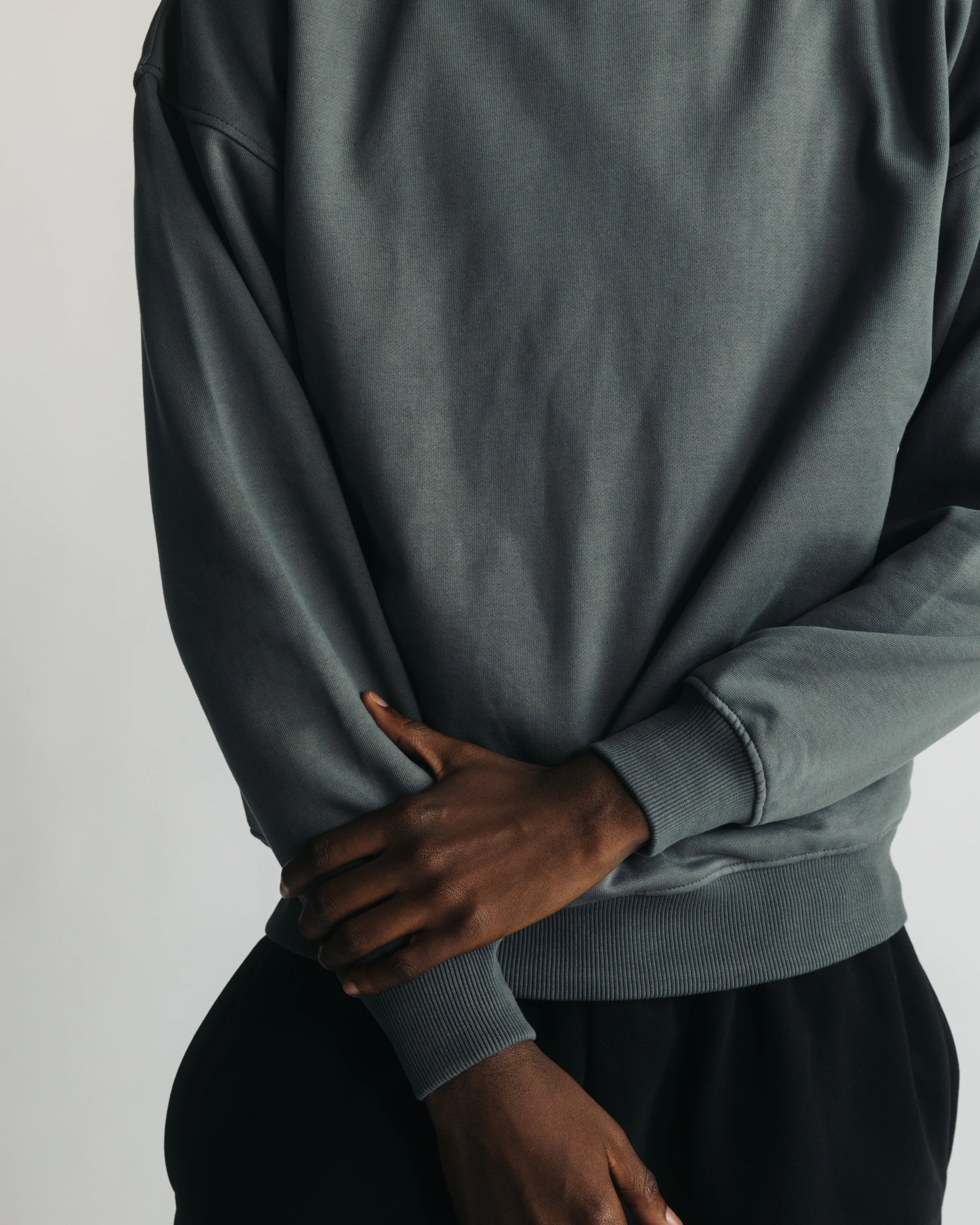 1696-drop-shoulder-crewneck-charcoal-6.webp Drop Shoulder Crewneck - Charcoal