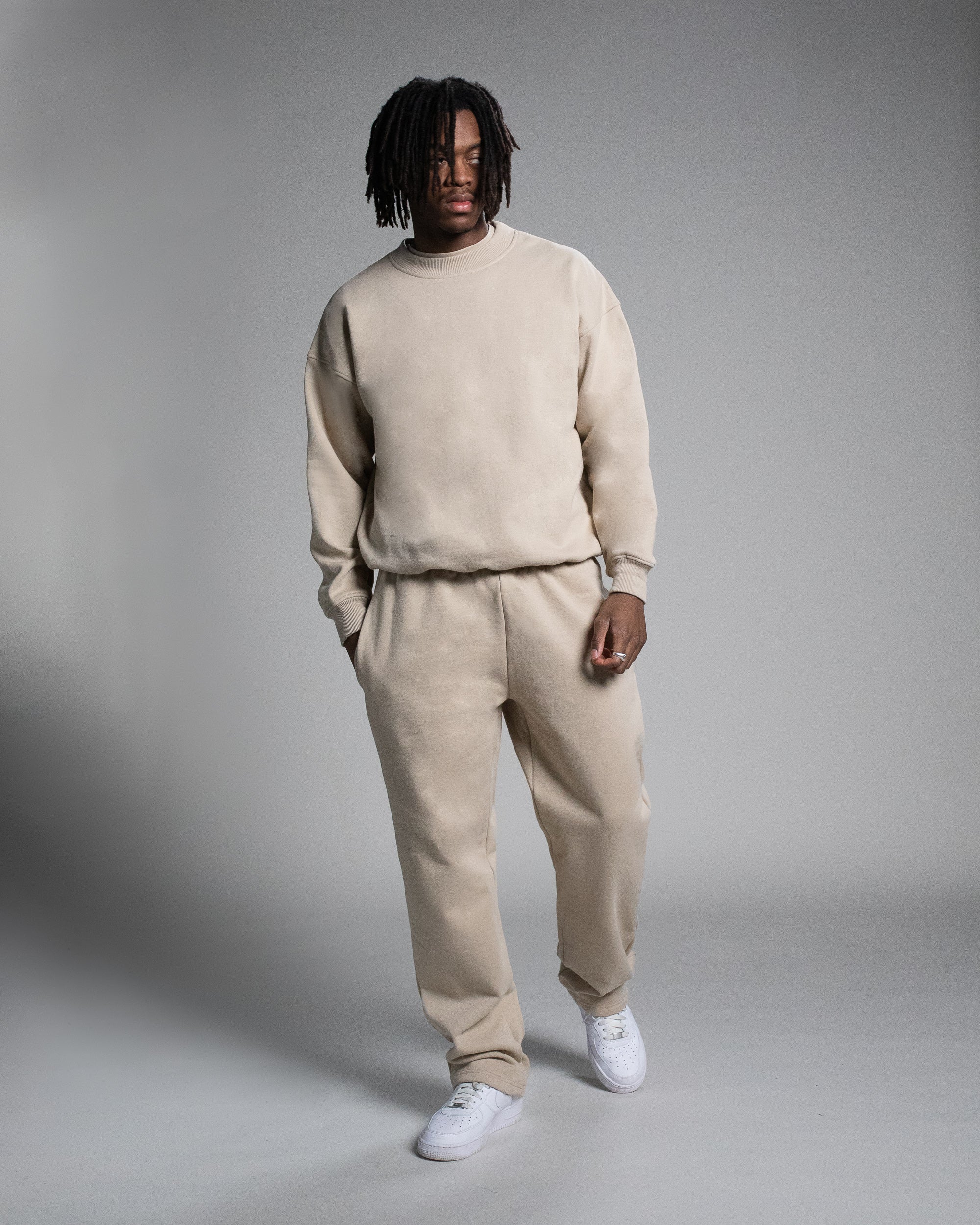 2124-open-bottom-sweatpants-sand-2.jpg Open Bottom Sweatpants - Sand
