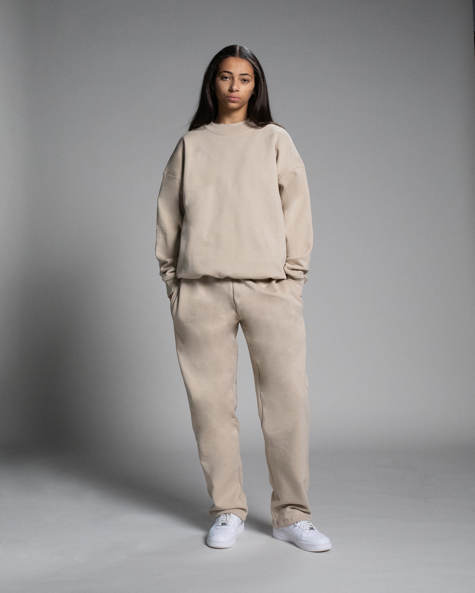 2124-open-bottom-sweatpants-sand-3.jpg Open Bottom Sweatpants - Sand