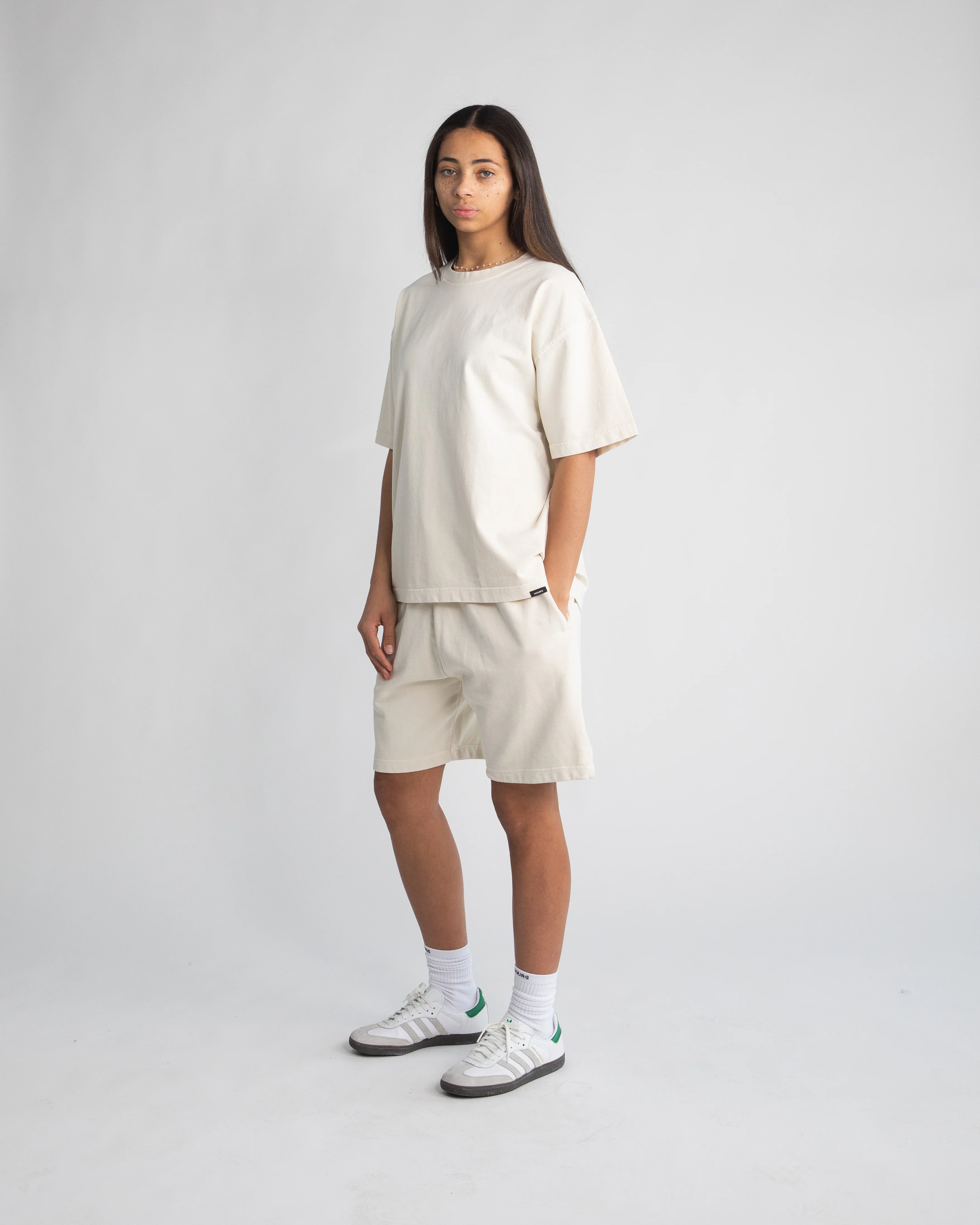 Cotton Shorts - Vintage Bone