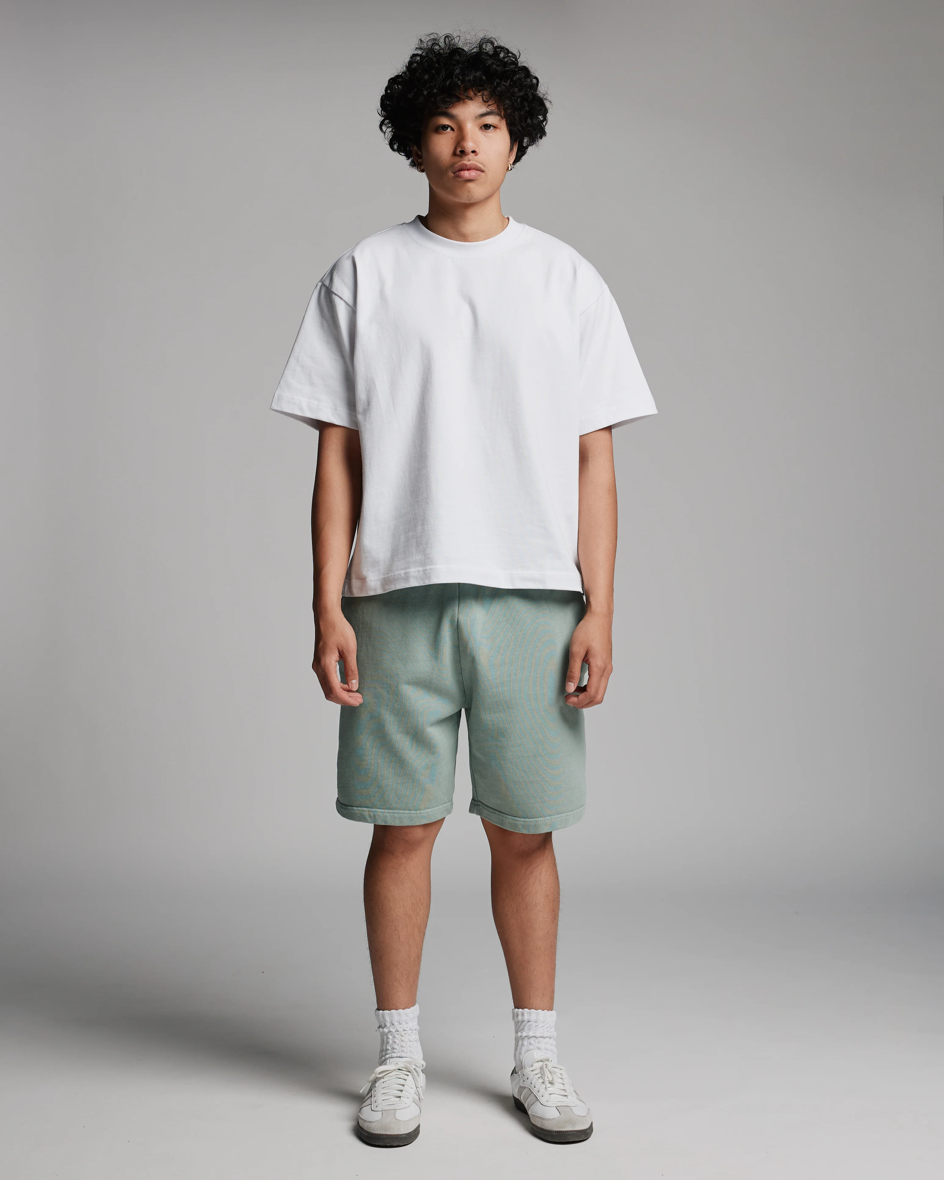 Cotton Shorts - Vintage Sage