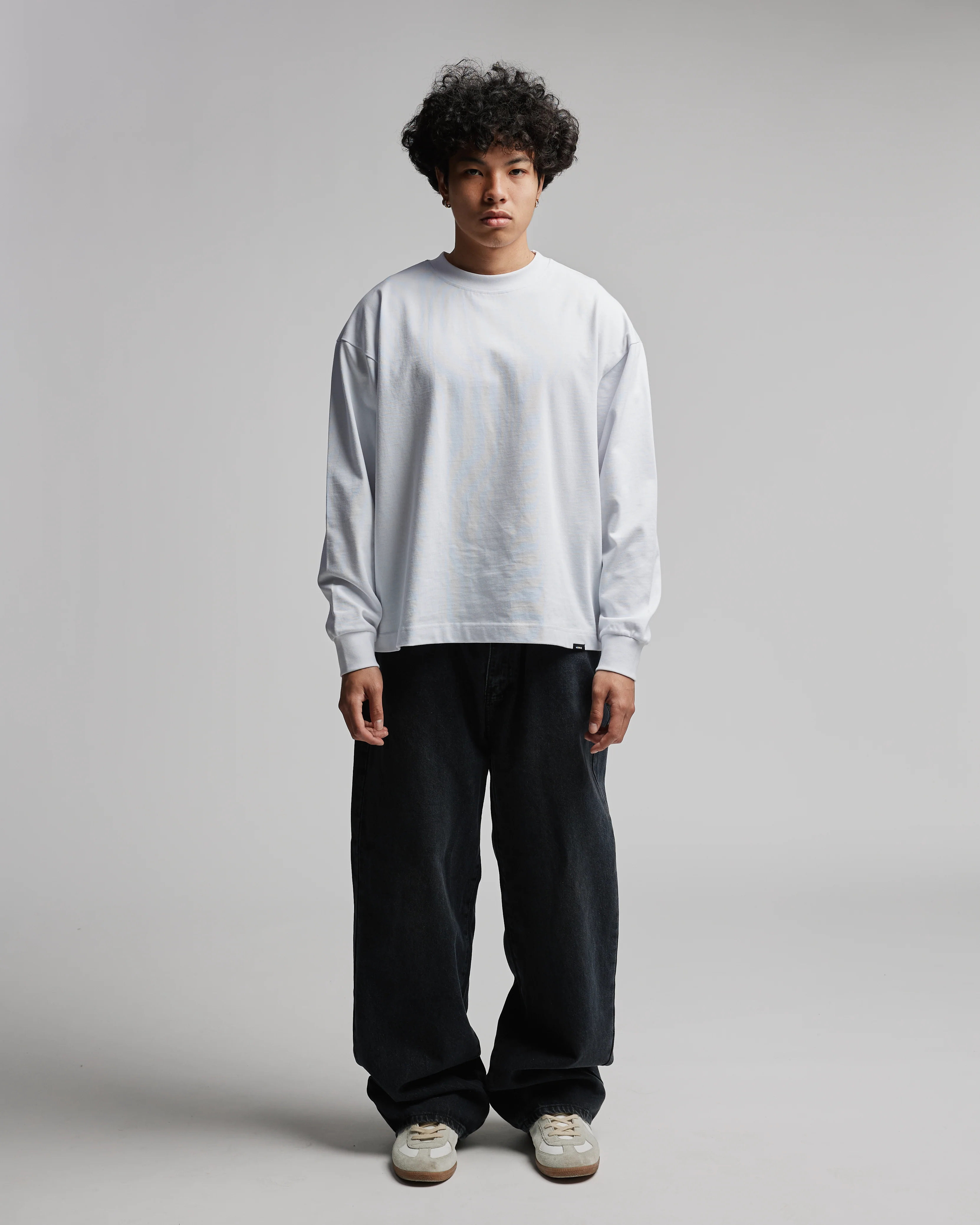 Cropped Long Sleeve - White