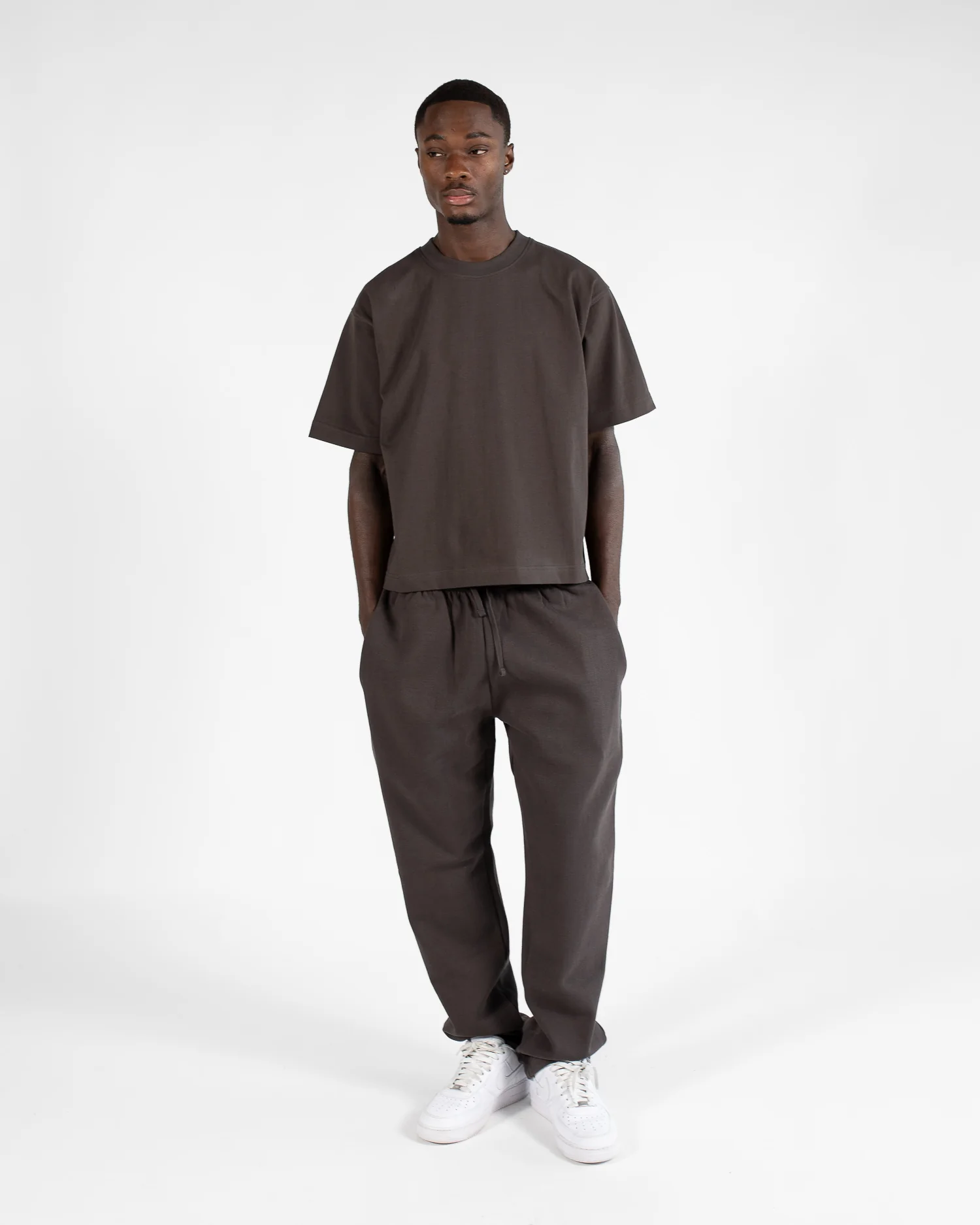 Cropped T-Shirt - Espresso