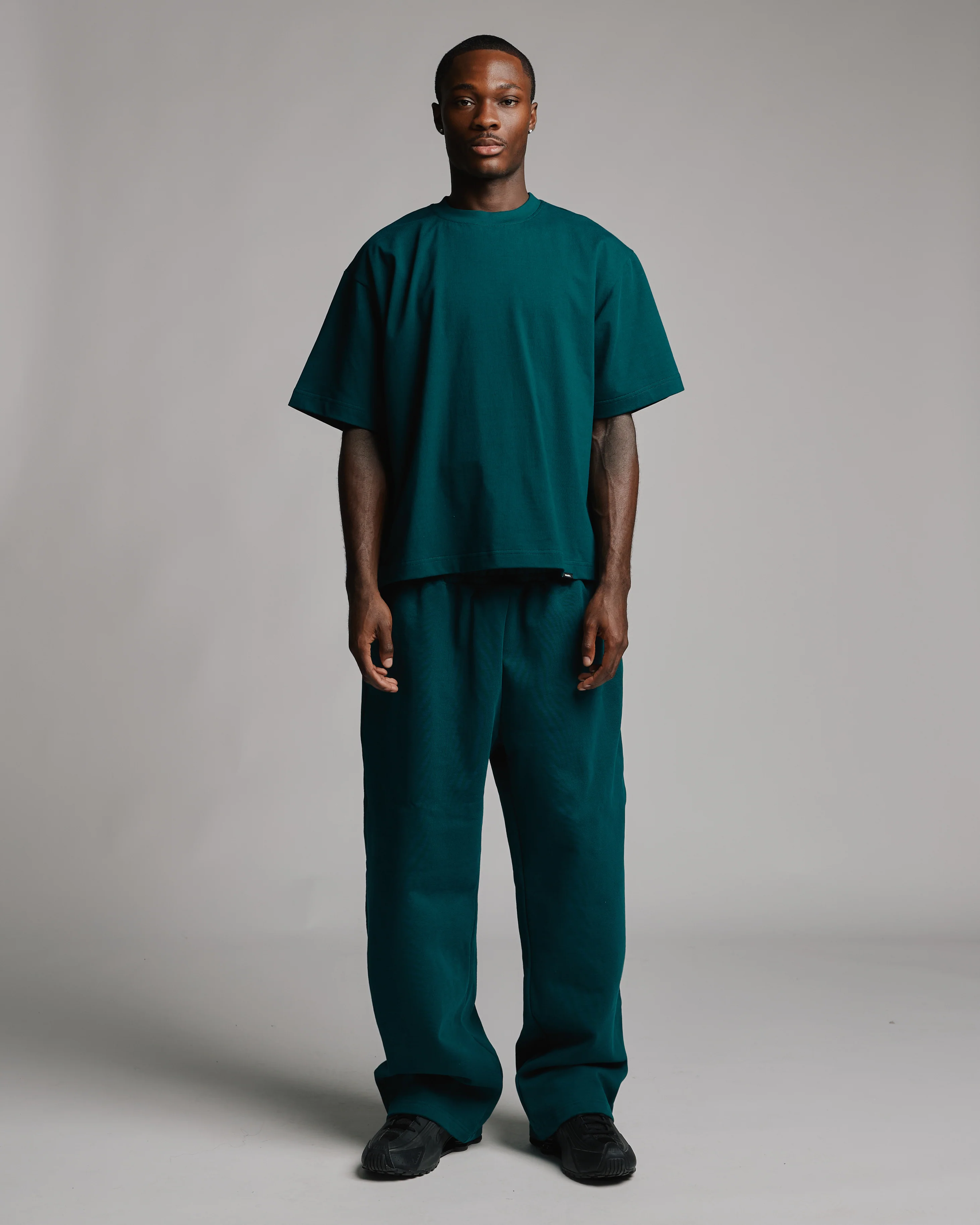 Cropped T-Shirt - Teal