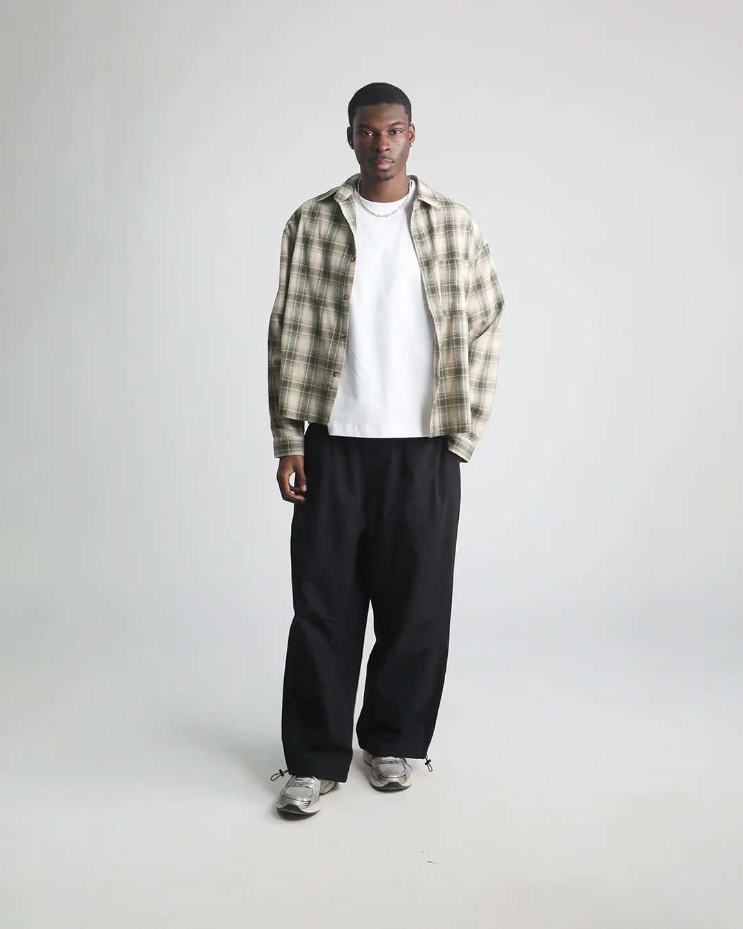Baggy Nylon Pants - Black