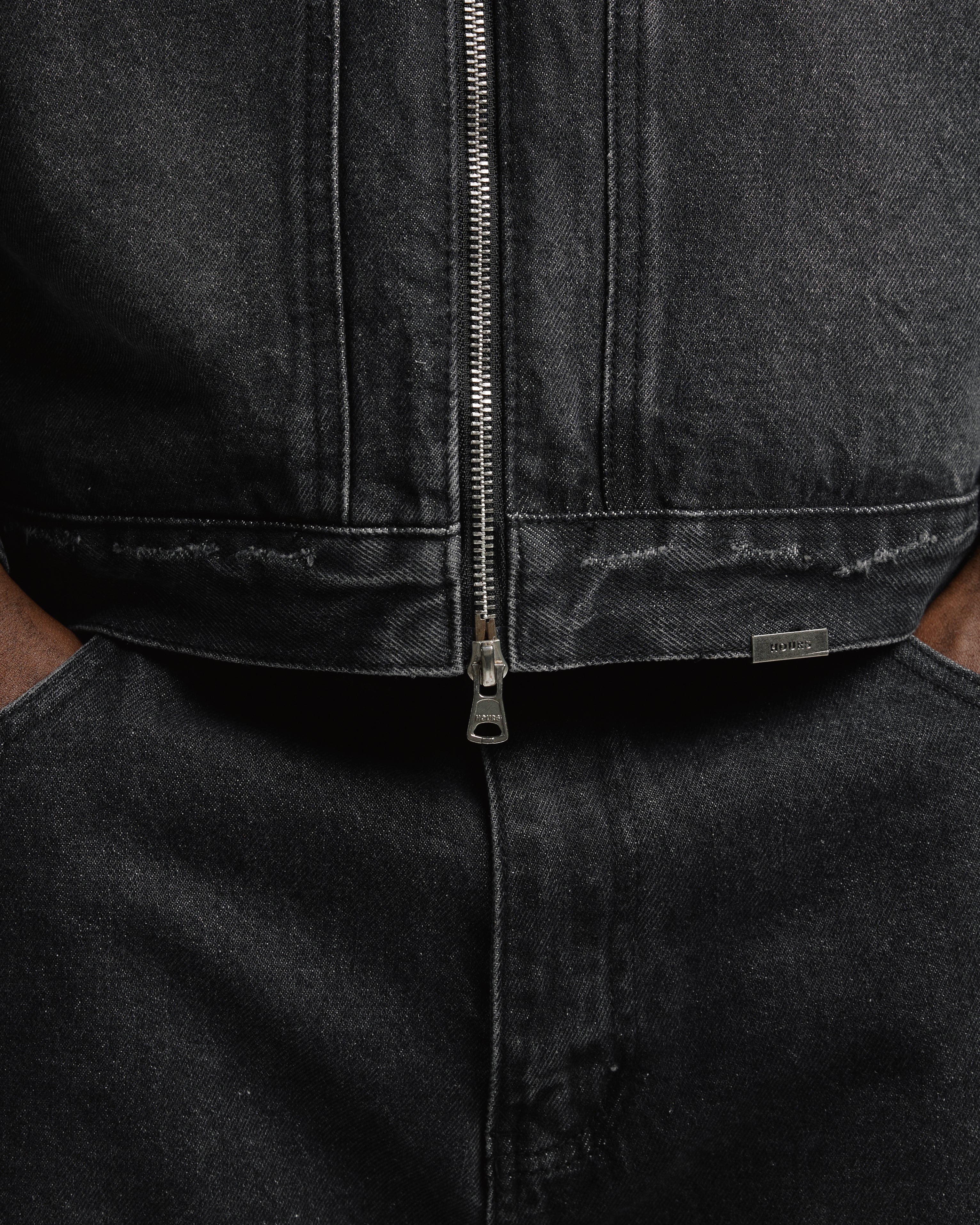 561-denim-zip-jacket-washed-black-7.jpg Denim Zip Jacket - Washed Black