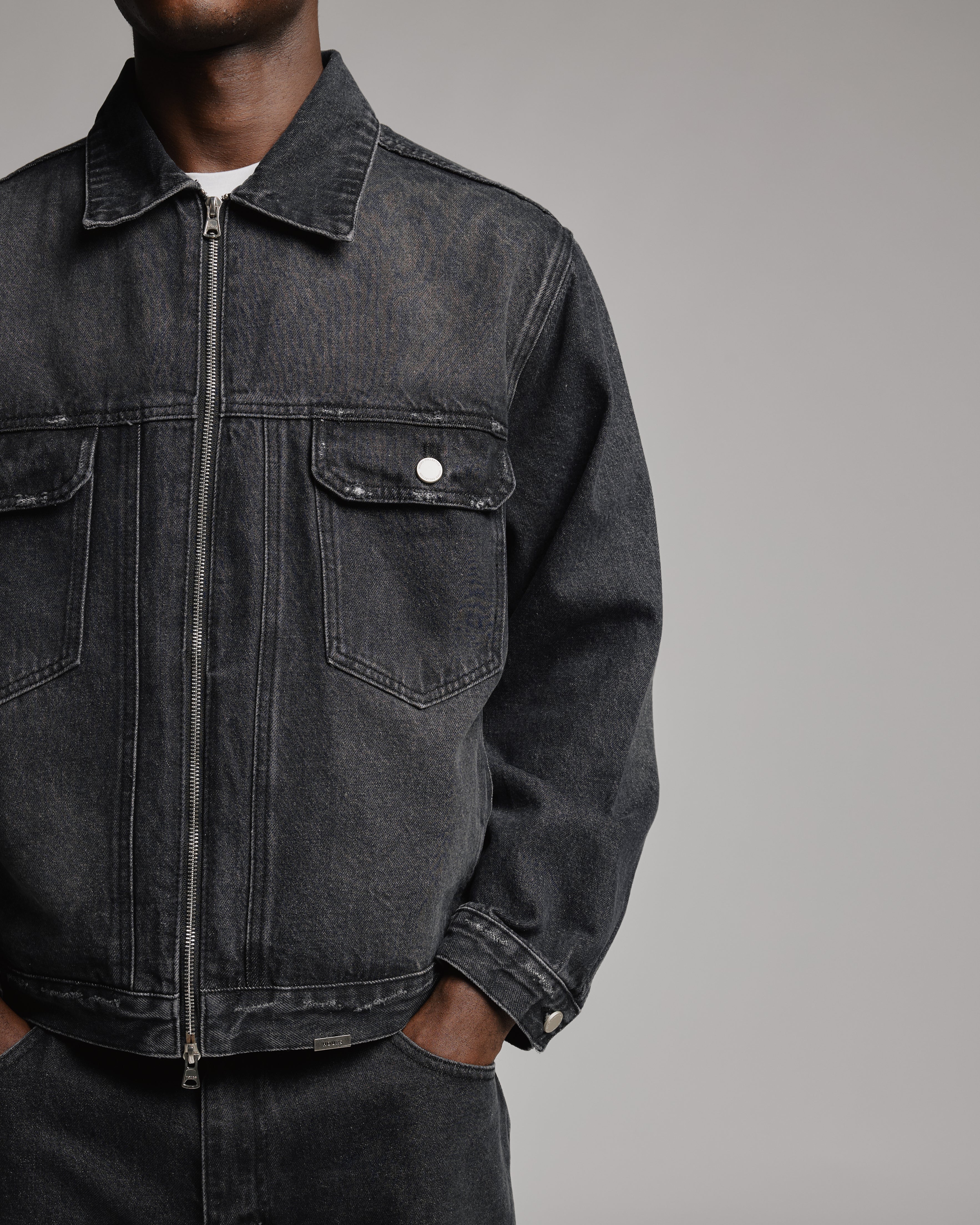 561-denim-zip-jacket-washed-black-8.jpg Denim Zip Jacket - Washed Black