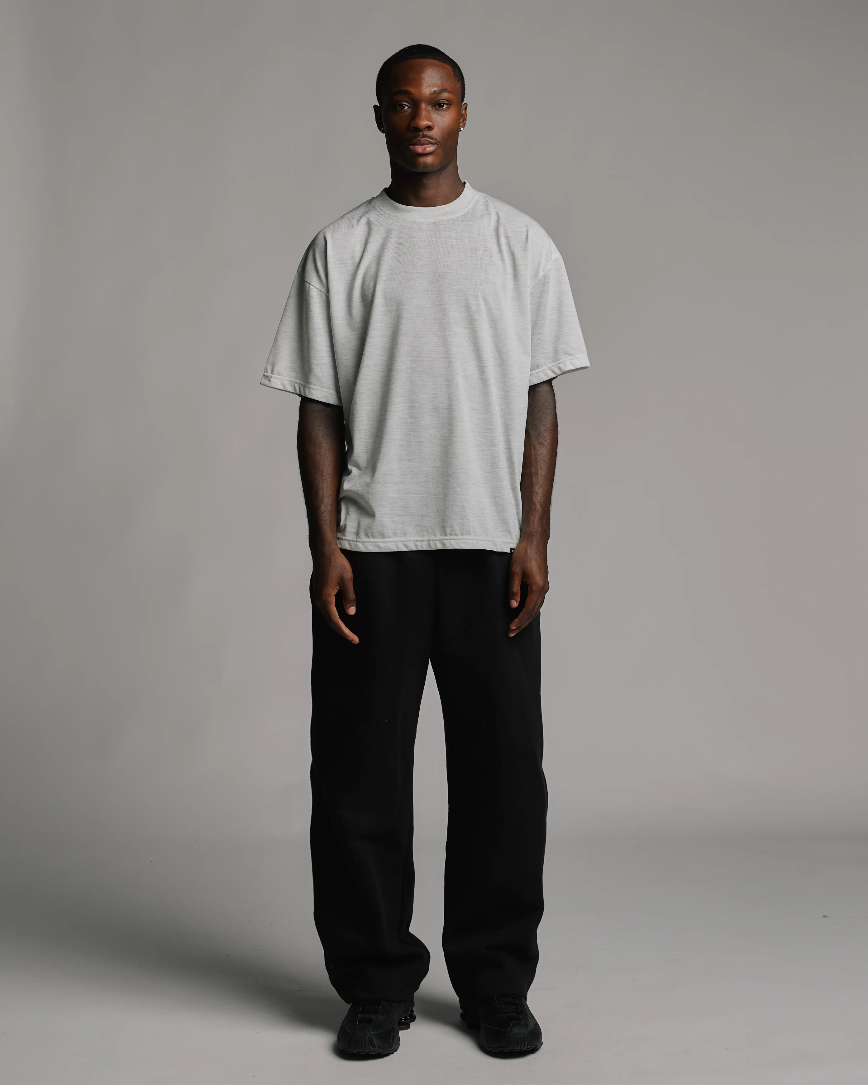 Drop Shoulder T-Shirt - Ash