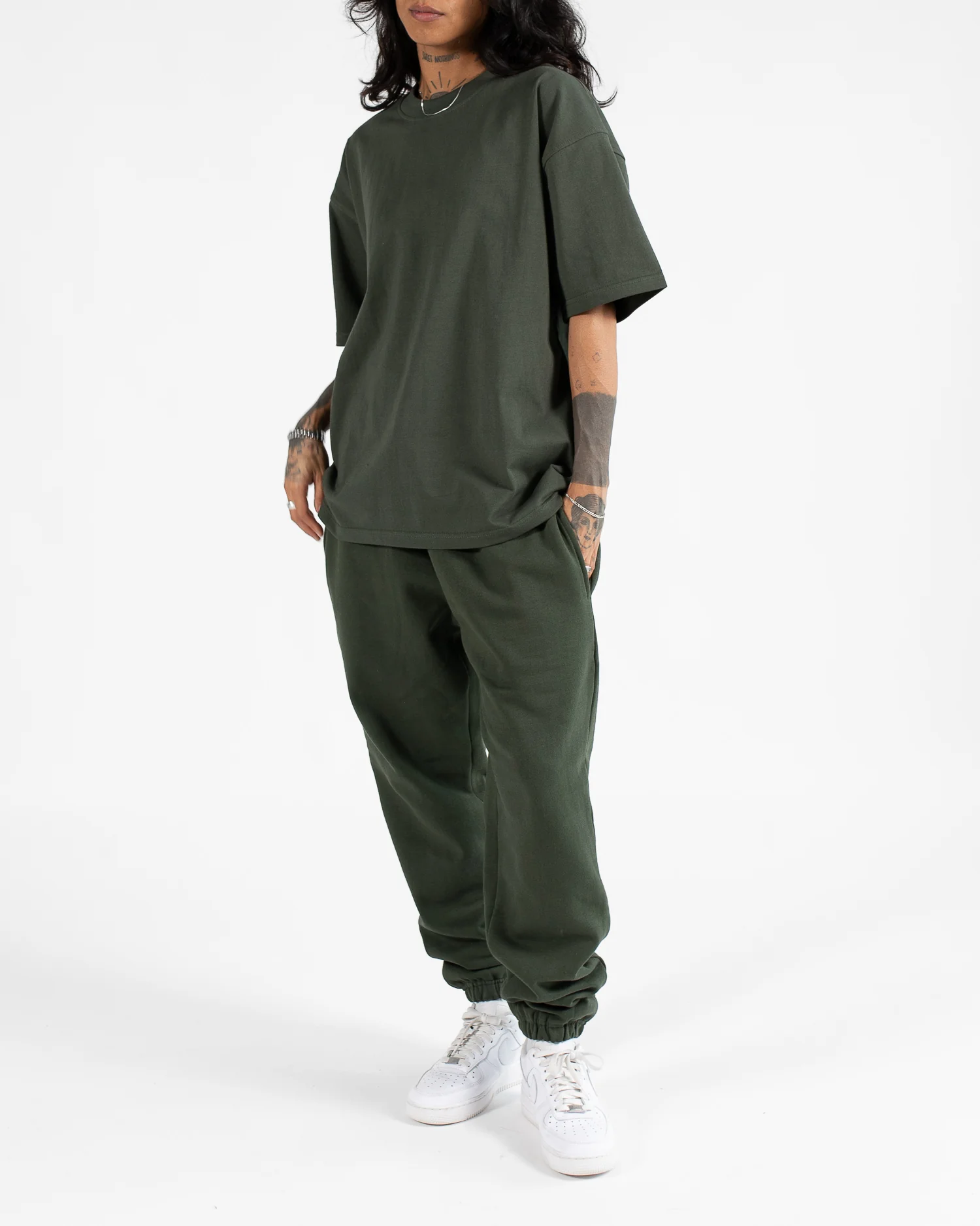 747-drop-shoulder-t-shirt-olive-3.webp Drop Shoulder T-Shirt - Olive
