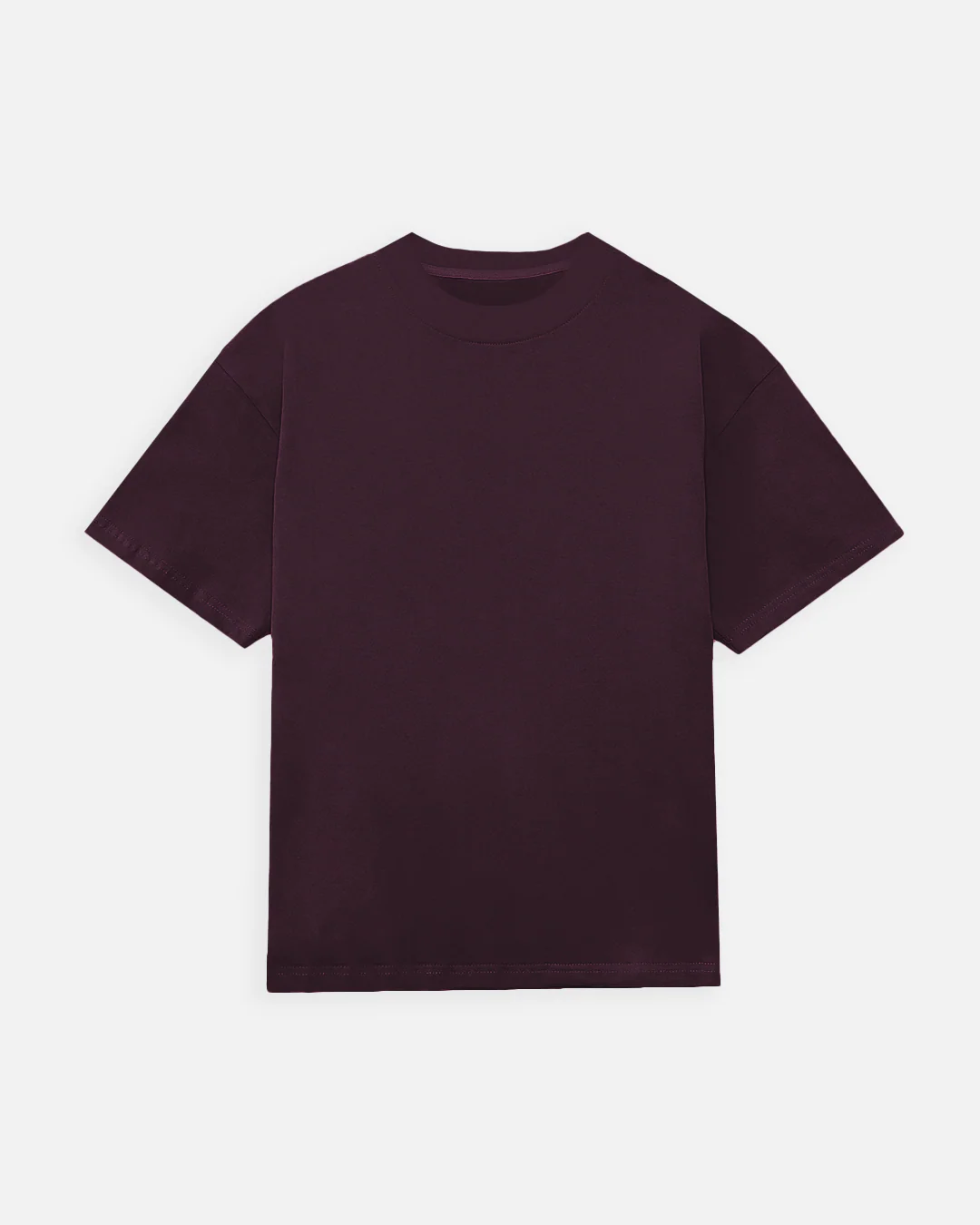 Drop Shoulder T-Shirt - Wine