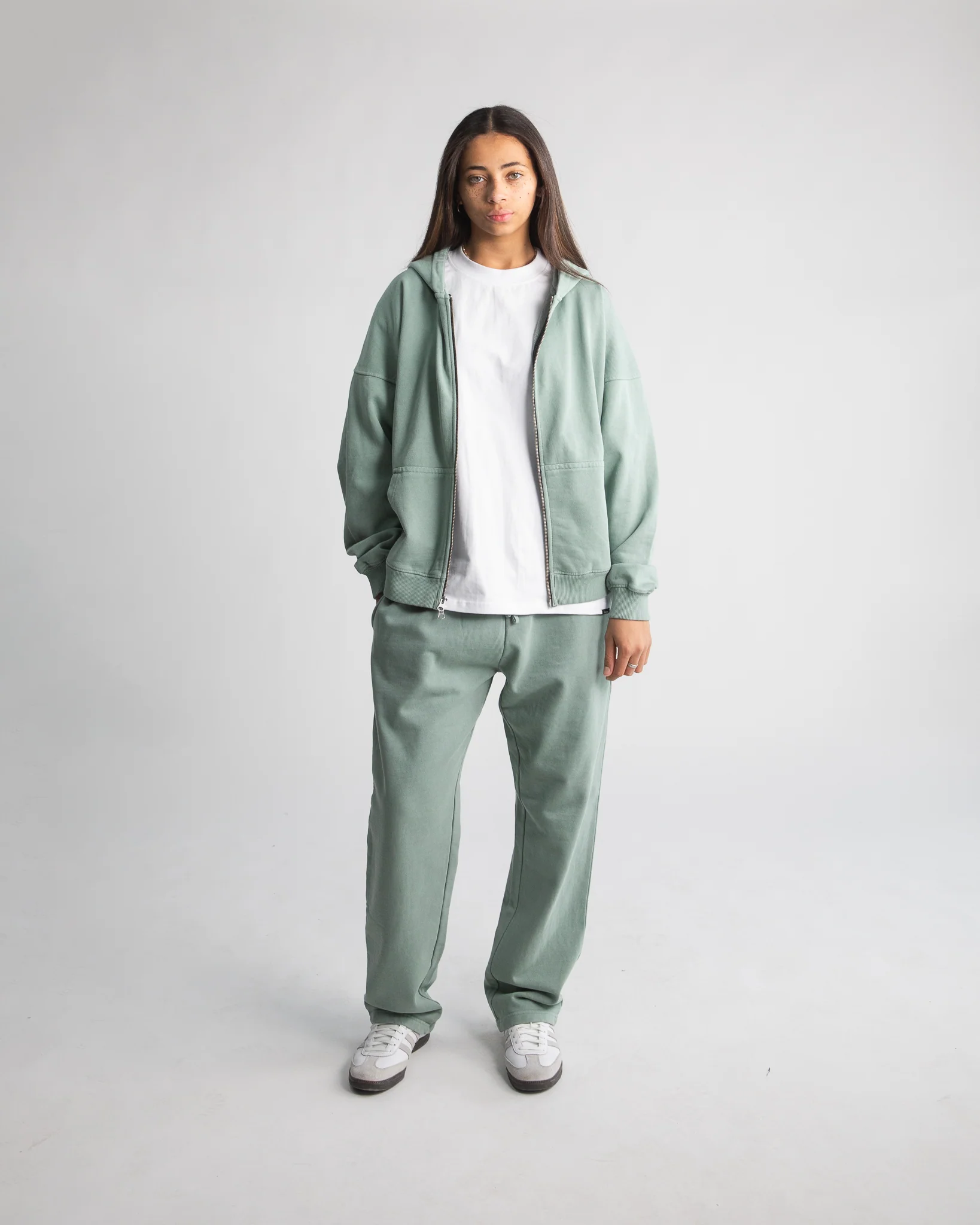 855-drop-shoulder-zip-hoodie-vintage-sage-3.webp Drop Shoulder Zip Hoodie - Vintage Sage