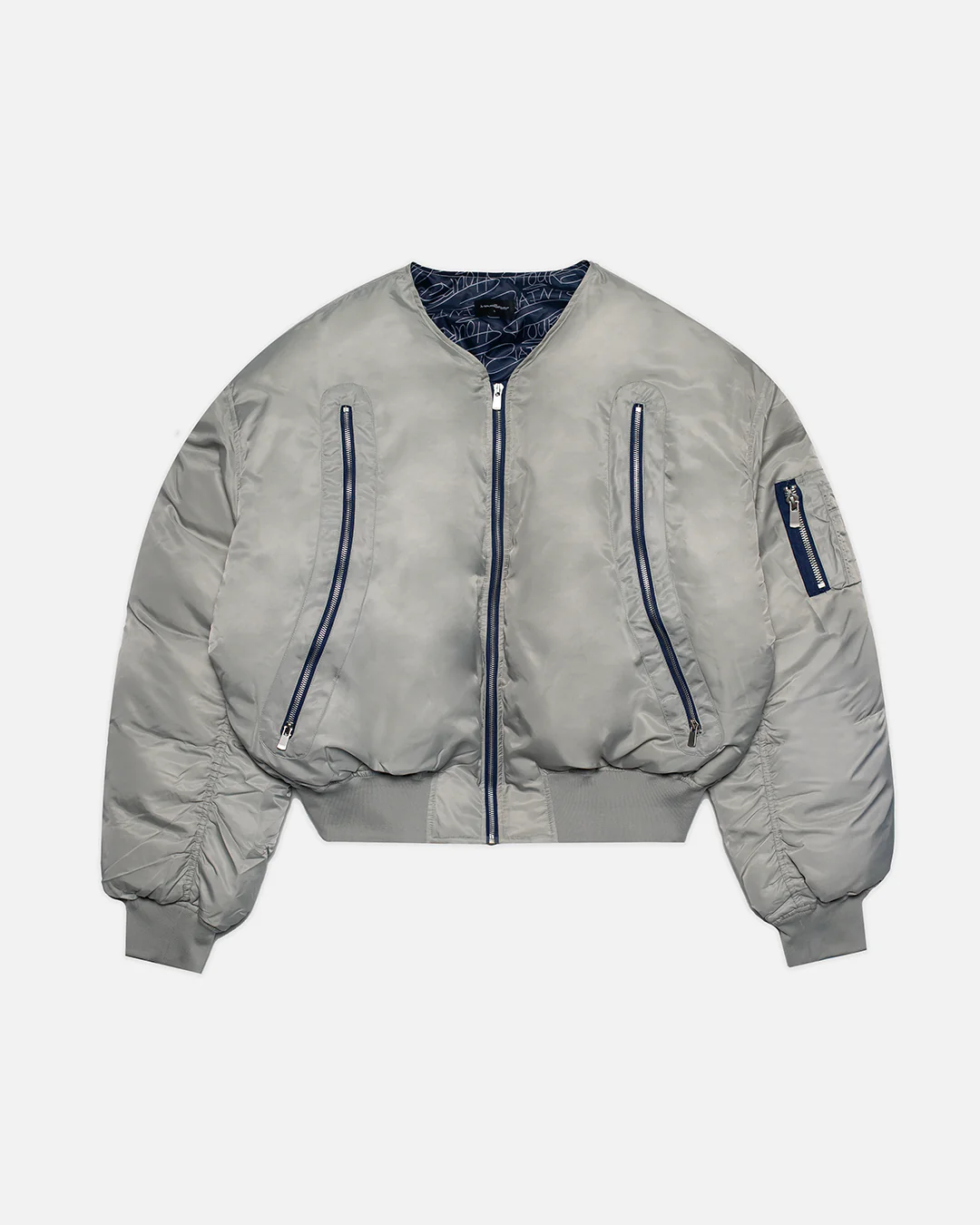 928-hours-x-saint-bomber-jacket-silver-1.webp Hours x Saint Bomber Jacket - Silver